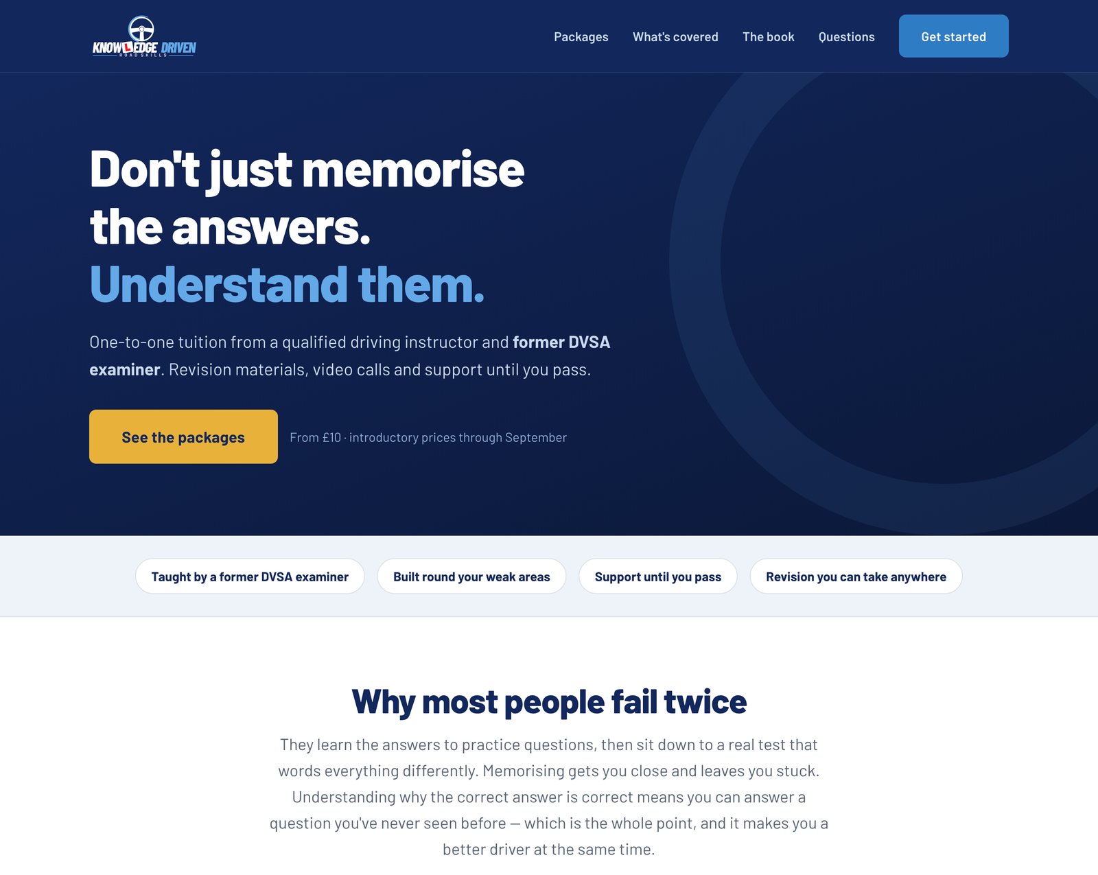 The Knowledge Driven Road Skills website